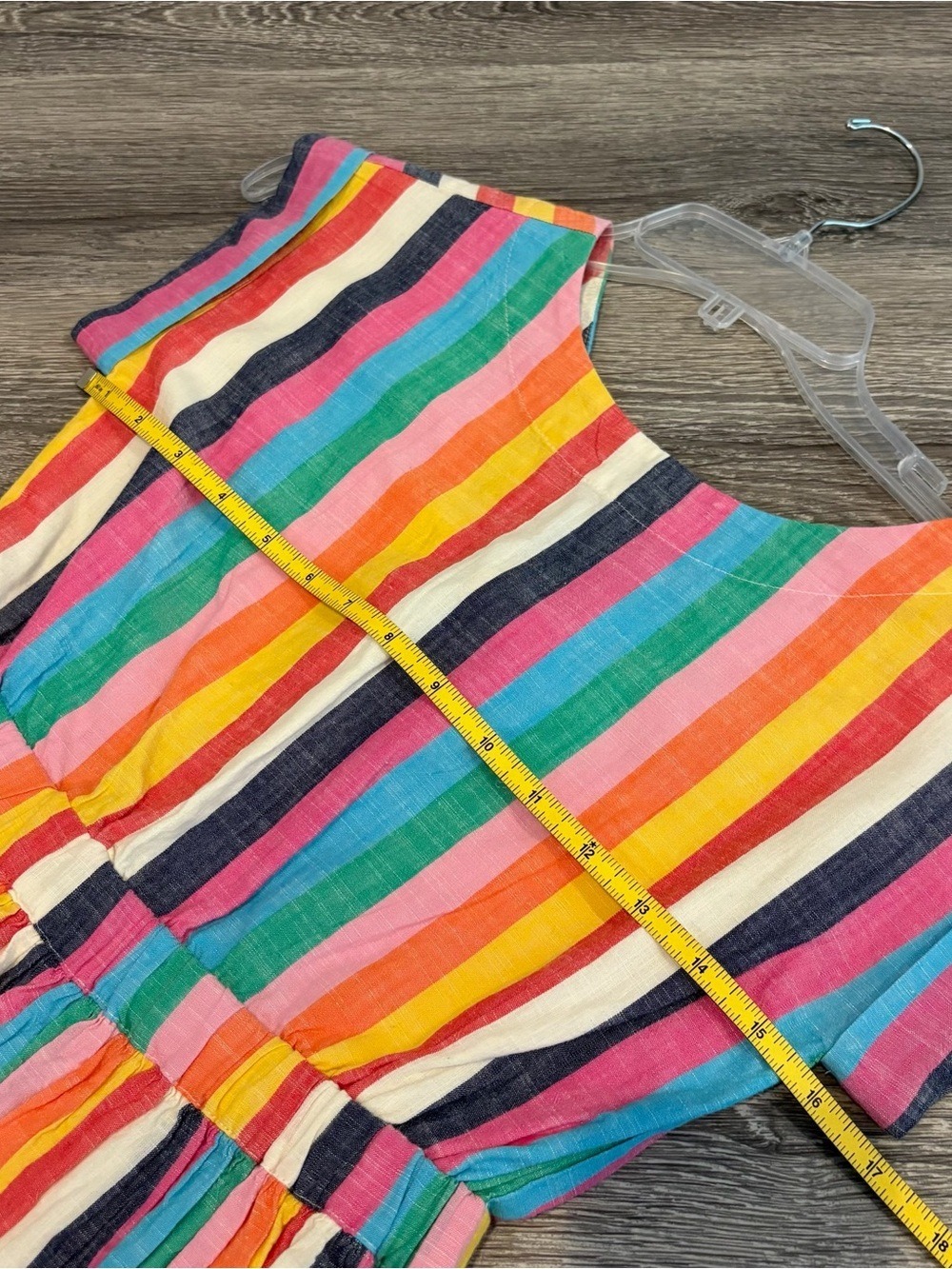 Crewcuts Bright Multi-Stripe Cotton Dress Size 10 NWT - Picture 5 of 6
